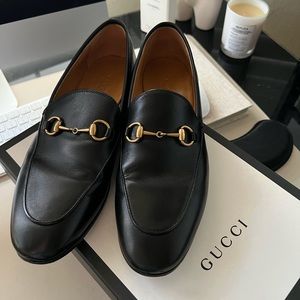 Gucci jordaan loafers 39 black